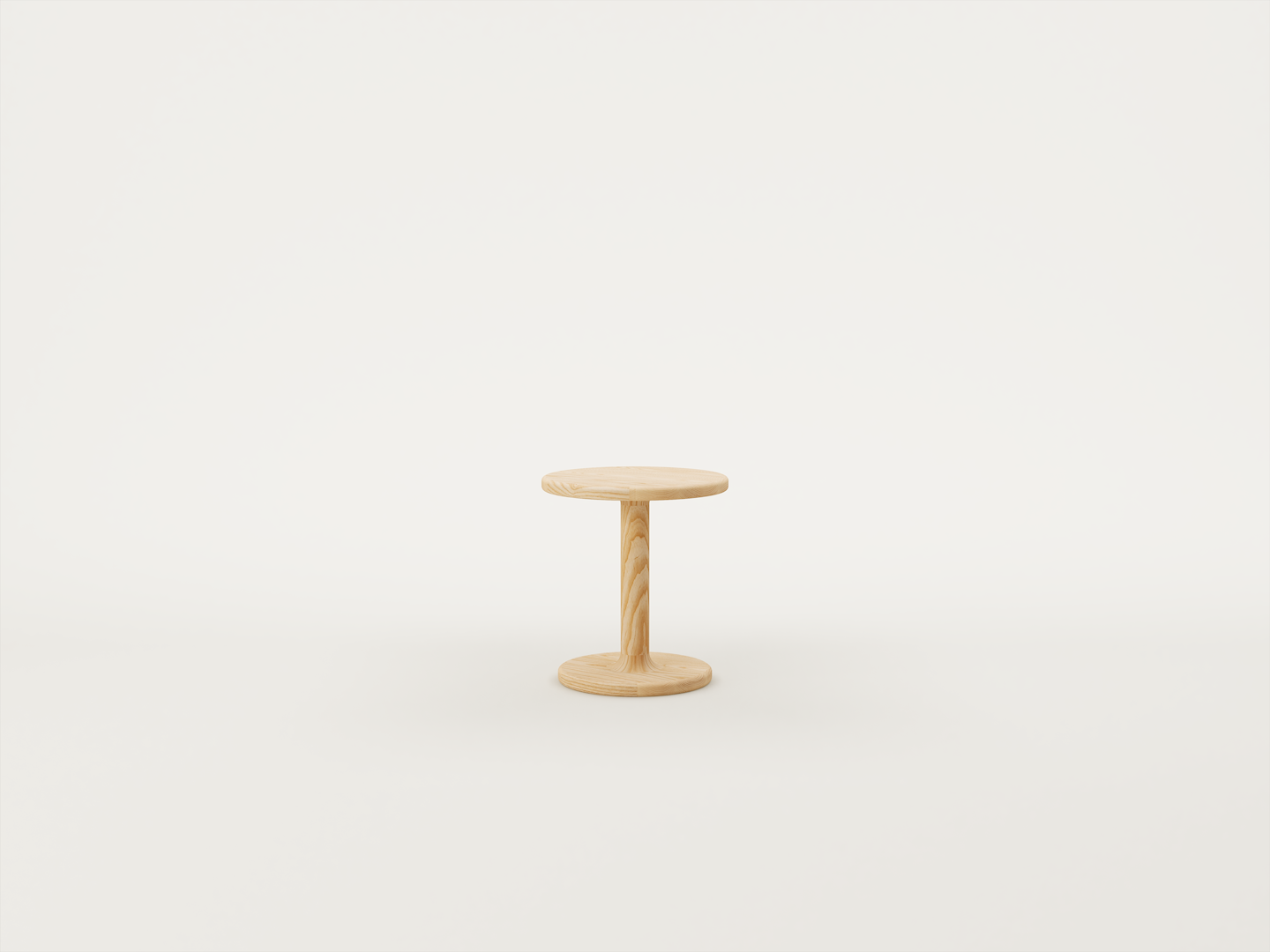 Contour Pedestal Side Table