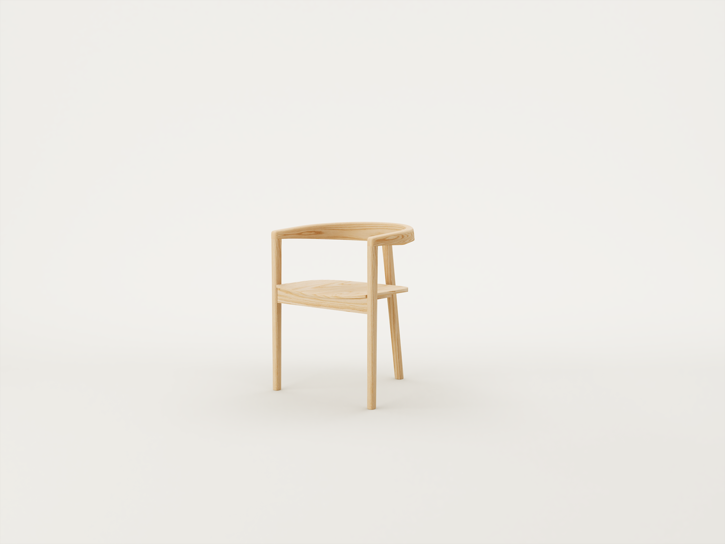 SBR C01 Arm Chair - Timber Seat